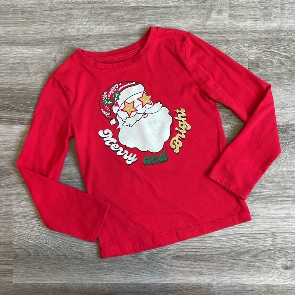 Holiday Time little girls Christmas long sleeve top
